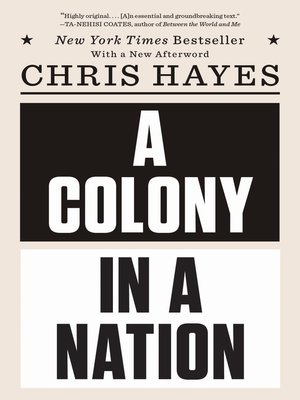 cover image of A Colony in a Nation